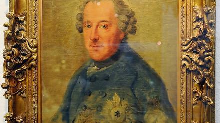 Friedrich der Große, wie ihn Johann Georg Ziesenis sah.