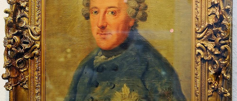 Friedrich der Große, wie ihn Johann Georg Ziesenis sah.