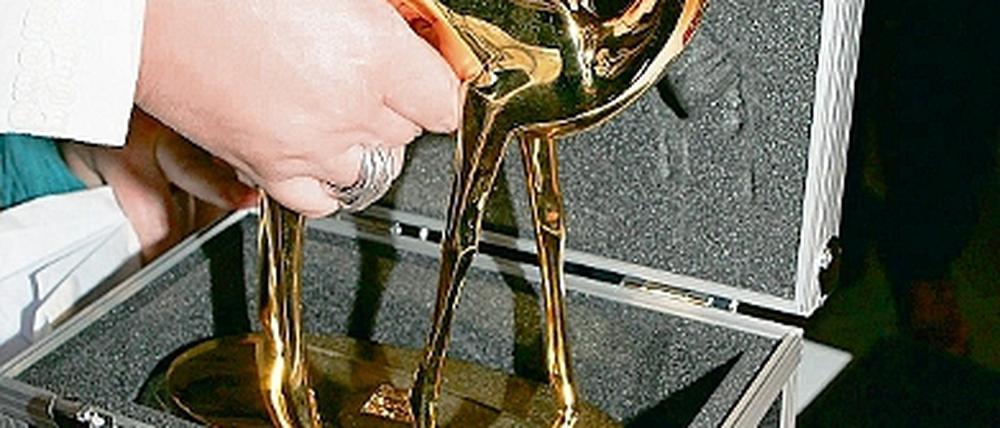 Stadtwerbung für ein goldenes Reh. Die Verleihung des Medienpreises Bambi in der Babelsberger Metropolishalle soll sich bald im Stadtbild widerspiegeln, kündigte die Potsdamer Marketingchefin Sigrid Sommer an.