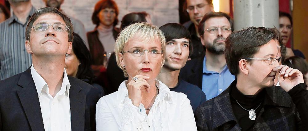 Keine zufriedenen Gesichter bei der SPD über die Wahlergebnisse. 