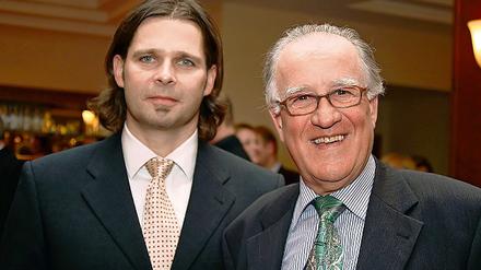 Jugendolympiade-Macher. Alois Stalder aus Luzern und Uwe Tefs (l.).