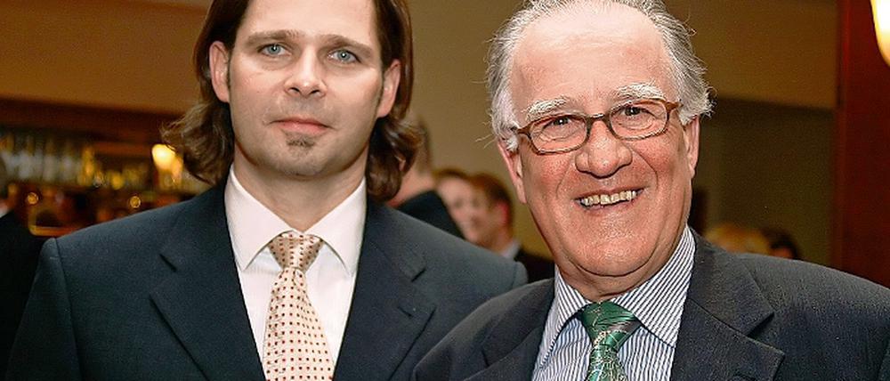 Jugendolympiade-Macher. Alois Stalder aus Luzern und Uwe Tefs (l.).