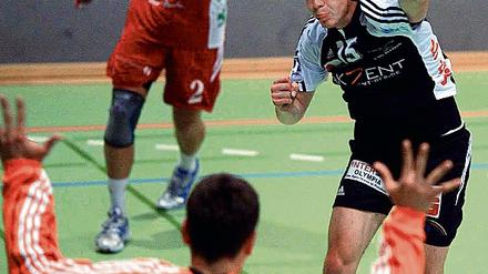 Schnell und treffsicher. Alexander Schmidt - hier im Zweitliga-Auftaktspiel daheim gegen Hamm warf bisher die meisten Potsdamer Tore in der noch jungen Zweitliga-Saison.