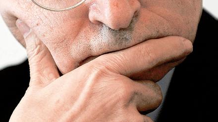 Nachdenklich aber unbeirrt: Franco Stella hält am Schlossauftrag fest.