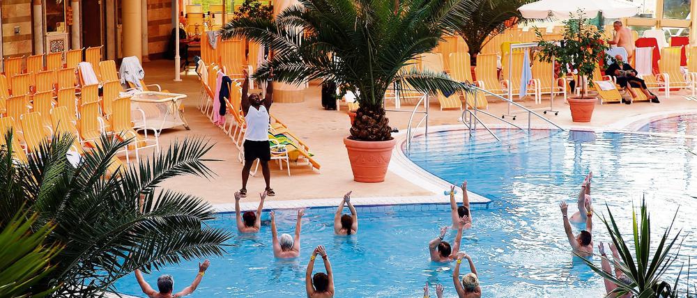 Vorbild  zumindest bei der Finanzierung: Die Kristalltherme in Ludwigsfelde.