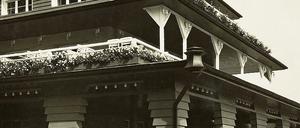 Potsdamer Architekturgeschichte. Südecke des Regattahauses nach Fertigstellung im Juni 1925.