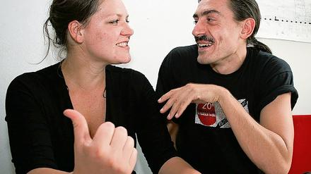 Laden in die Schreckenskammer ein: Nora Raetsch und Gregorio Amicuzi.