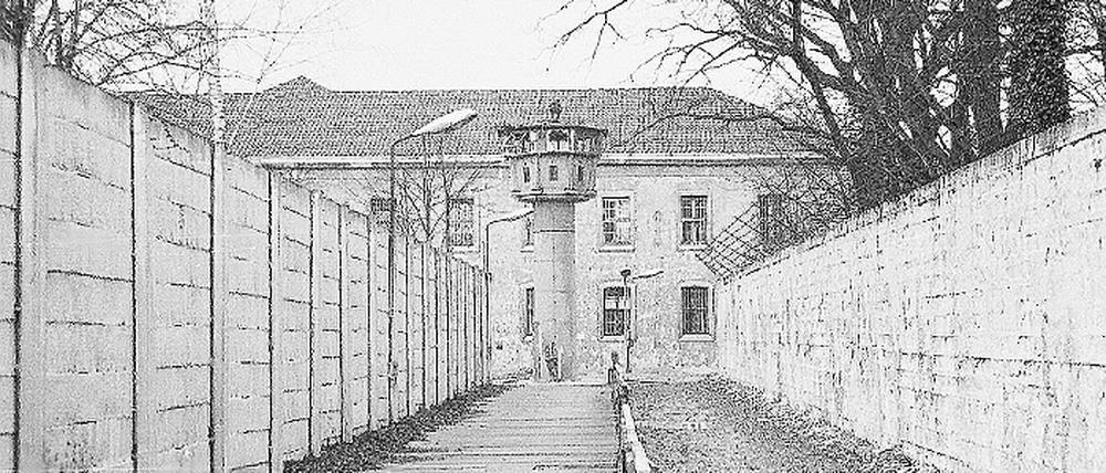 Die Grenzanlage um Steinstücken  aufgenommen 1990  an der Peter Hauptmann im April 1965 erschossen wurde.