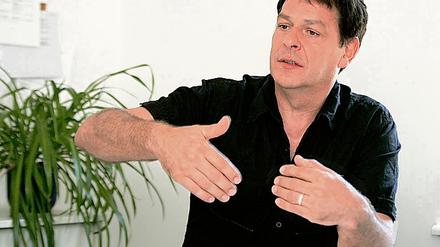 Optimismus spricht aus seinen Sätzen: Andreas von Essen, Geschäftsführer des Lindenparks in Babelsberg.