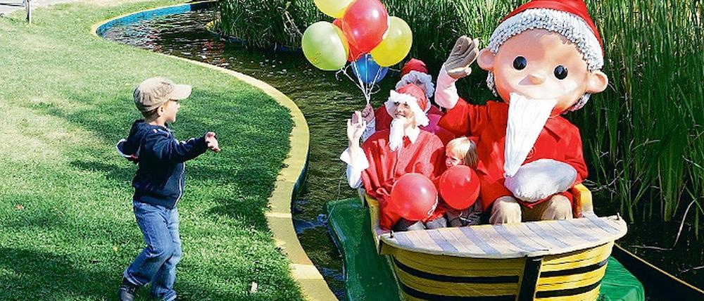 Oh, wie schön ist Panama, dachte auch der Sandmann bei der Bootspartie durch Janoschs Märchenwelt im Filmpark Babelsberg. Die Kleinen unter den mehr als 5000 Besuchern des großen Familientags fanden daran ihr besonderes Vergnügen.