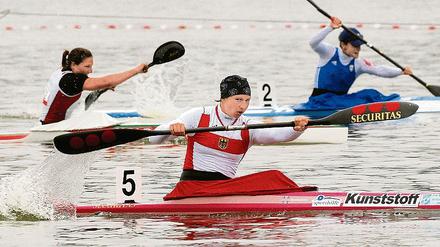 Auch im Einer stark. Die Potsdamer Kanutin Katrin Wagner-Augustin will am Ort ihrer ersten internationalen Triumphe jetzt weiteres WM-Edelmetall im Soloboot und im Viererkajak erkämpfem.