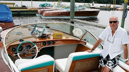 Liebhaberstück. Zwischen 200 000 und 400 000 Euro kostet ein Riva-Boot heute. Um seines zu zeigen, reiste Unternehmer Peter Rössler zum Treffen der Riva-Bootsbesitzer in Potsdam am vergangenen Wochenende aus Stuttgart an.