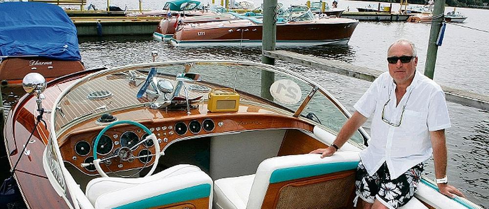 Liebhaberstück. Zwischen 200 000 und 400 000 Euro kostet ein Riva-Boot heute. Um seines zu zeigen, reiste Unternehmer Peter Rössler zum Treffen der Riva-Bootsbesitzer in Potsdam am vergangenen Wochenende aus Stuttgart an.