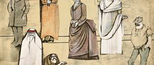 Sieben auf einen Streich: Für Unterwegs nach Atlantis schlüpfte Rolf Hoppe in sieben Rollen  verwandelt durch Christiane Dorst.