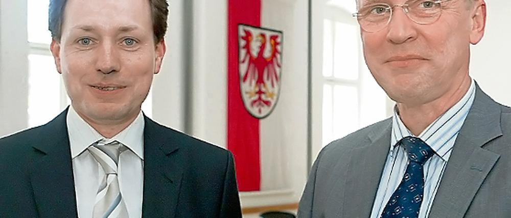 Sendungsbewusst. Andreas Lendlein (l.) und Christoph Meinel.