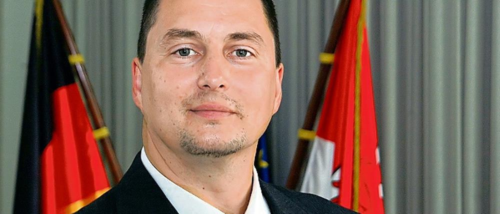 Geehrter Lebensretter. Thomas Mittelstädt rettete ein Unfallopfer.