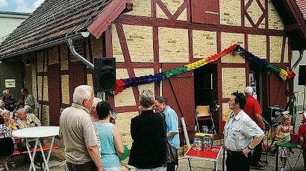 Feiern im Fachwerkhaus: Die alte Dorfschule ist jetzt Bürgertreff.