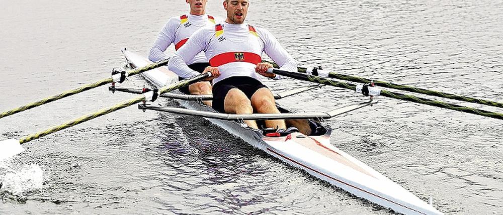 Rudern zum Ticket: Clemens Wenzel (r.) und Hans Gruhne starten bei den U 23-Weltmeisterschaften im Doppelzweier.
