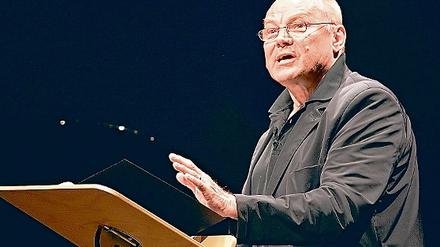 Da war er noch freundlich! Klaus Maria Brandauer im Nikolaisaal.