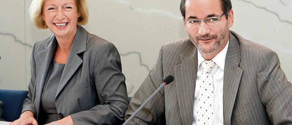 Erfolgreicher Rückblick. Matthias Platzeck und Johanna Wanka zogen nach fünf Jahren positive Bilanz.
