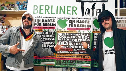 Richtig geil. Icke &amp; Er rappen für die Berliner Tafel .