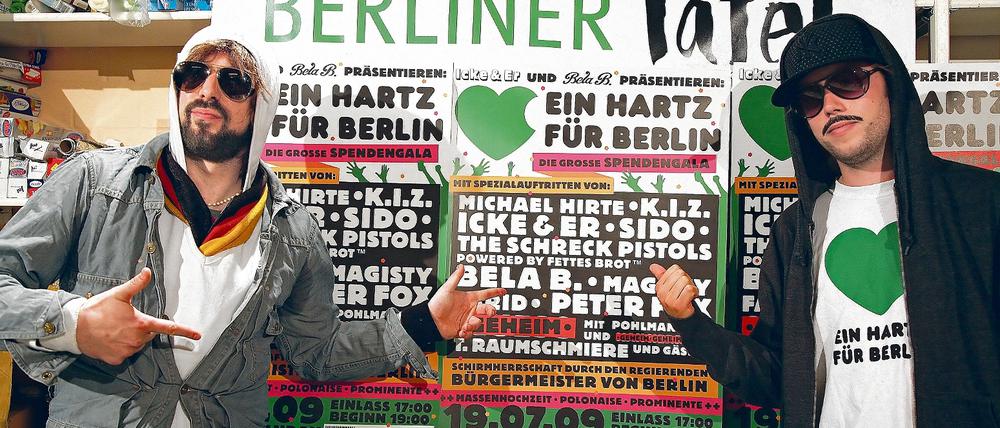 Richtig geil. Icke &amp; Er rappen für die Berliner Tafel .