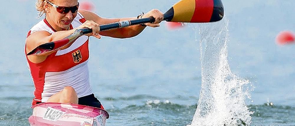 Schnell wie eh und je. Katrin Wagner-Augustin wird bei den morgen beginnenden Kanu-Europameisterschaften auf dem Brandenburger Beetzsee auch zweimal den Einer für Deutschland paddeln  über 500 Meter und mit der Staffel.