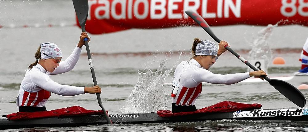 Schon im Finale. Fanny Fischer (r.) und Franziska Weber aus Potsdam.
