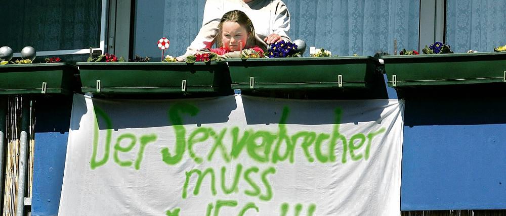 In Angst. Vor allem die Eltern in Joachimsthal protestierten gegen Werner K.