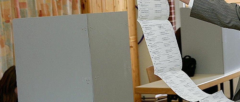 31 Möglichkeiten, aber nur eine Stimme hatten die Potsdamer bei der gestrigen Europawahl. Die Beteiligung war höher als vor fünf Jahren.