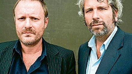 Die gucken nur böse! Christoph Grissemann (l.) und Dirk Stermann.