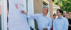 Entwarf die Freiland-Pläne: Der Potsdamer Architekt Frank Adomeit.