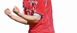 Geschafft. Jennifer Zietz nach Potsdams Einzug ins DFB-Pokalfinale 2009.