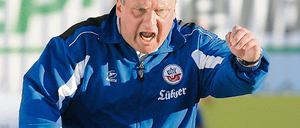 Enttäuscht. Trainer Zachhuber glaubt trotzdem noch an Hansas Klassenerhalt.