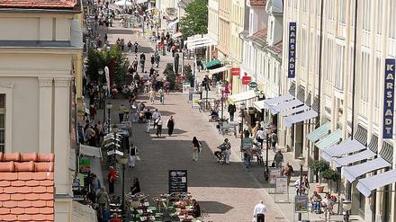 Mehr Berliner Kunden wünscht man sich in der Brandenburger Straße.