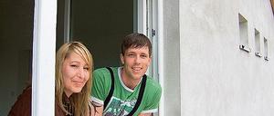 Gute Aussicht aus dem neuen Jugendklub: Katja Just und Nico Haschke