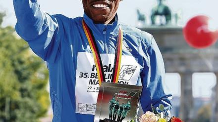 Weltrekordler. Haile Gebrselassie gewann 2008 den Berlin-Marathon.