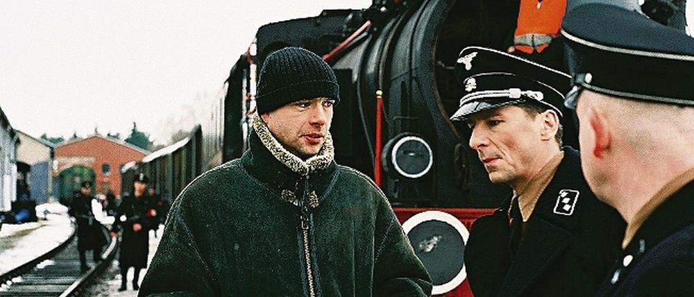 Basdorf. Hier drehte Jochen Alexander Freydank (l.) eine Filmszene.
