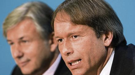 Große Erwartungen. Klaus Wowereit und sein designierter Finanzsenator Ulrich Nußbaum.