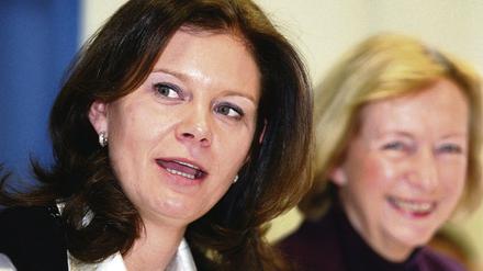 Märkisches Feminat. Saskia Funck (l.) und Johanna Wanka.
