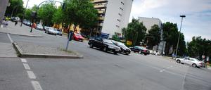 Dort ging der Autoverkehr deutlich zurück: an der Martin-Luther-Straße in Berlin Schöneberg Foto: doris spiekermann-klaas