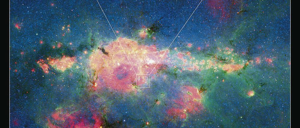 WR 102ka liegt im Mittelpunkt eines diffusen Nebels.