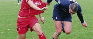 Traf für Deutschland. Isabel Kerschowski (l.) will auch in Mellendorf punkten.