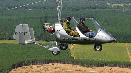 Unerlaubter Testbetrieb. Bis September erprobte Brandenburgs Polizei den Einsatz sogenannter Tragschrauber. Doch die durften gar nicht fliegen.