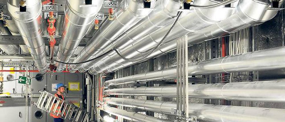 In der Leitungsebene. Der jüngste Test der Brandschutztechnik war offenbar erfolgreich.
