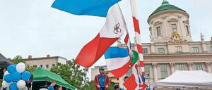 Europäischer Gedanke. Auf dem ersten Potsdamer Europafest auf dem Alten Markt zeichneten die zahlreichen Veranstalter und Mitmachenden ein positives Bild von Europa und machten auf die Errungenschaften der Europäischen Union aufmerksam.
