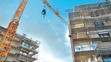 Bauboom? Im vergangenen Jahr ging der Wohnungsneubau in Potsdam zurück. Trotzdem sind noch einige neue Wohnungen in der Pipeline, wie am Tiroler Damm.