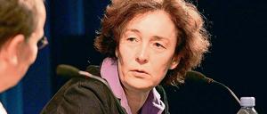 Schwieriges Gespräch. Hermine Huntgeburth im Flimmuseum.