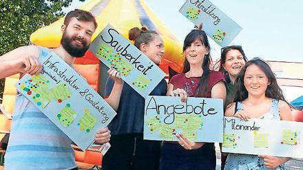 Nachgefragt. Studenten fragten die Schlaatzer nach ihren Wünschen.