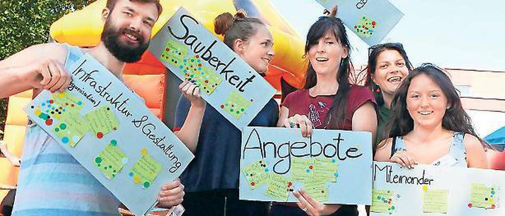 Nachgefragt. Studenten fragten die Schlaatzer nach ihren Wünschen.